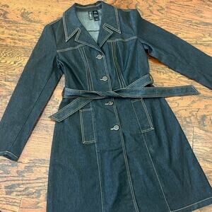 Bisou Bisou Dark Denim Dress Size Small